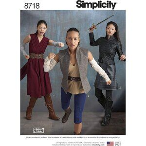 Simplicity 8718 Costume Sewing Pattern Medieval-Inspired Tops Skirts Sizes 6-14